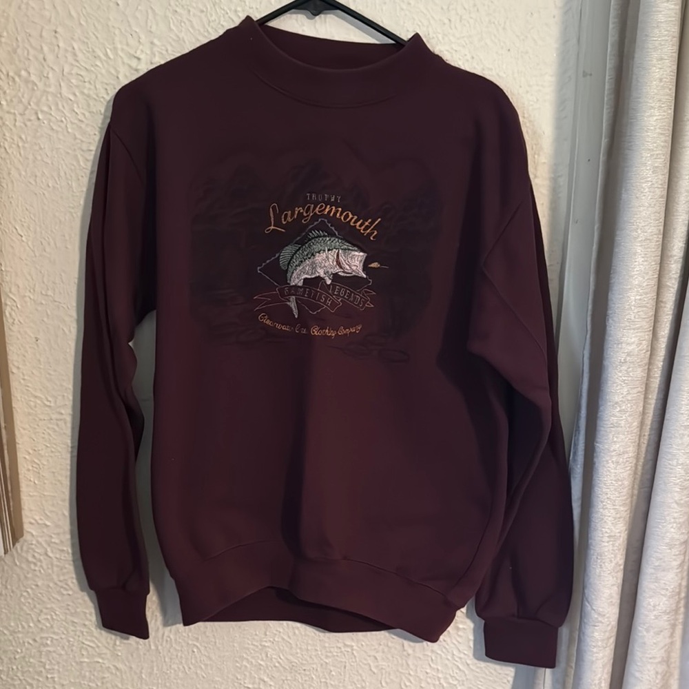 Men's Maroon Graphic Sweater